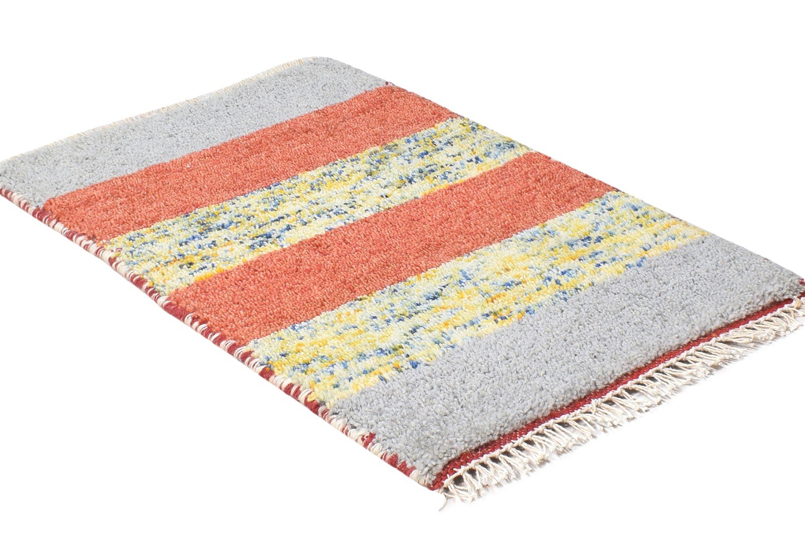 100% Wool Multi Color Rug 1X2 Tribal Hand Knotted Gabbeh Southwestern Small 7864504090773