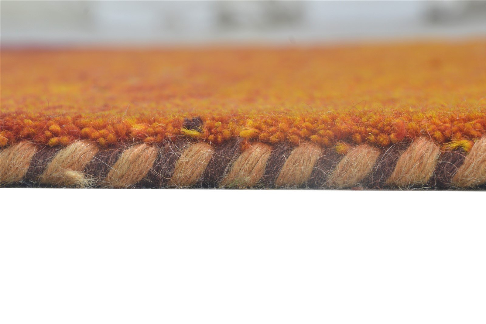100% Wool Orange Rug 3' X 5' Persian Hand Knotted Gabbeh Tribal Room Size Carpet 7864317837461