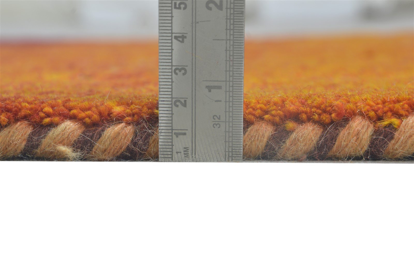 100% Wool Orange Rug 3' X 5' Persian Hand Knotted Gabbeh Tribal Room Size Carpet 7864317837461