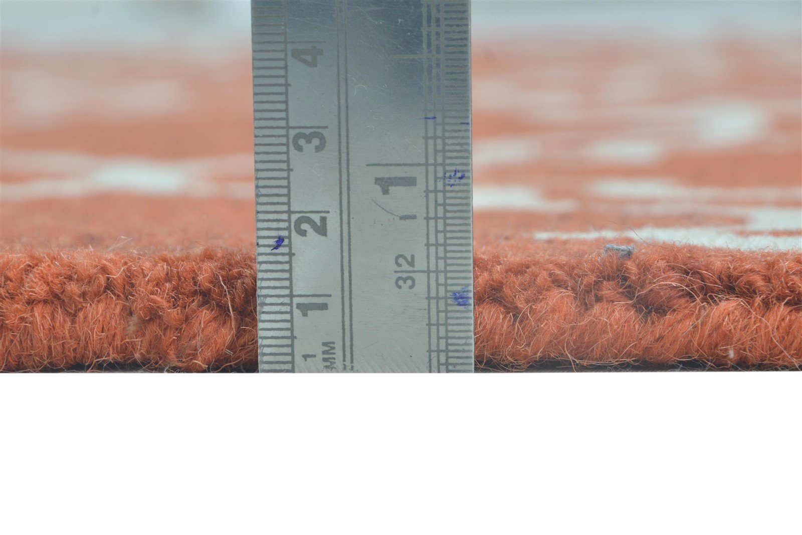 100% Wool Orange Rug 4X6 Modern Hand Tufted Moroccan Trellis Room Size Carpet 7864294768789