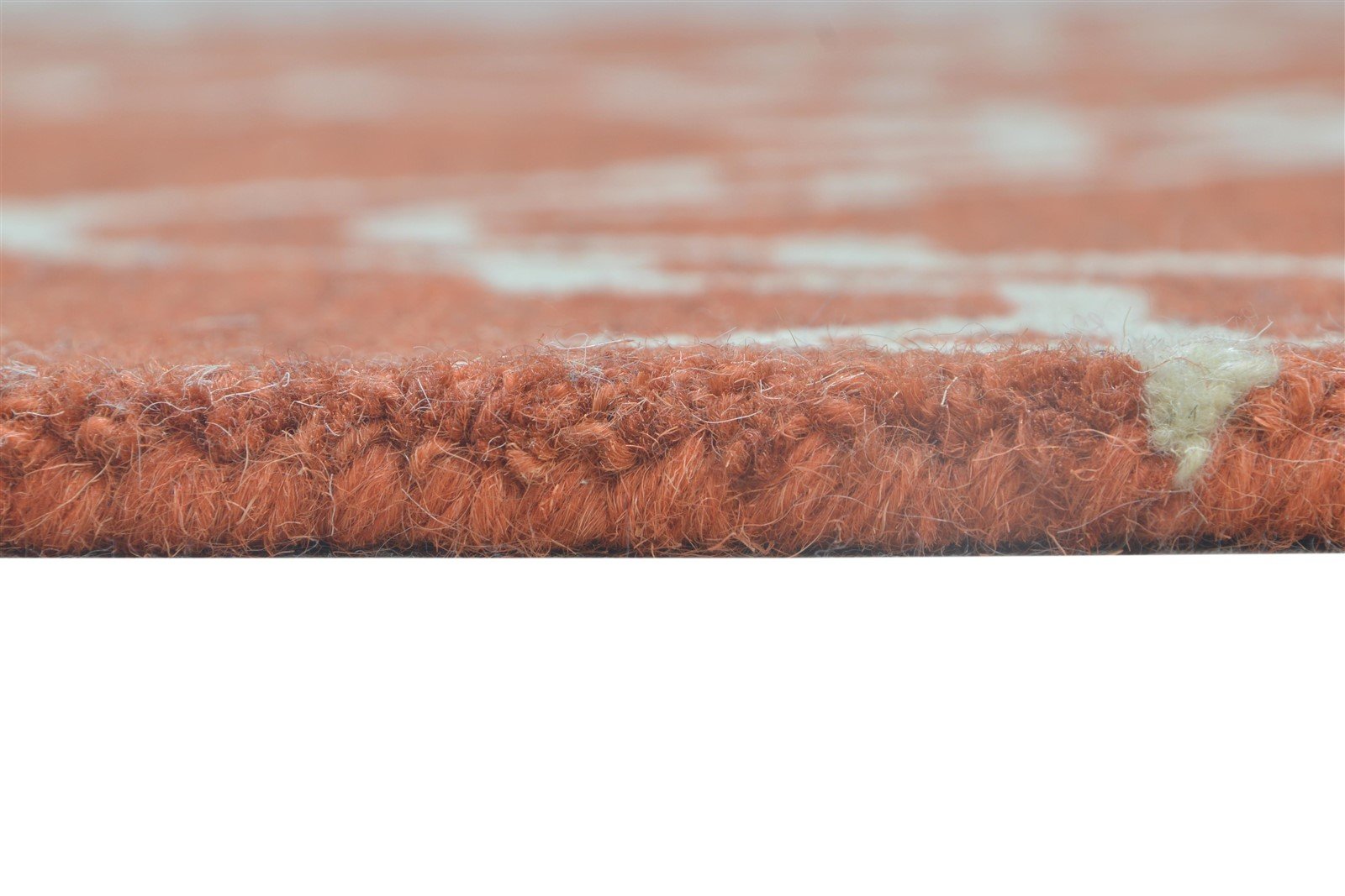 100% Wool Orange Rug 4X6 Modern Hand Tufted Moroccan Trellis Room Size Carpet 7864299192469