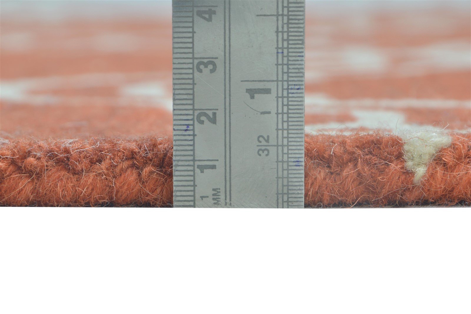 100% Wool Orange Rug 4X6 Modern Hand Tufted Moroccan Trellis Room Size Carpet 7864299192469