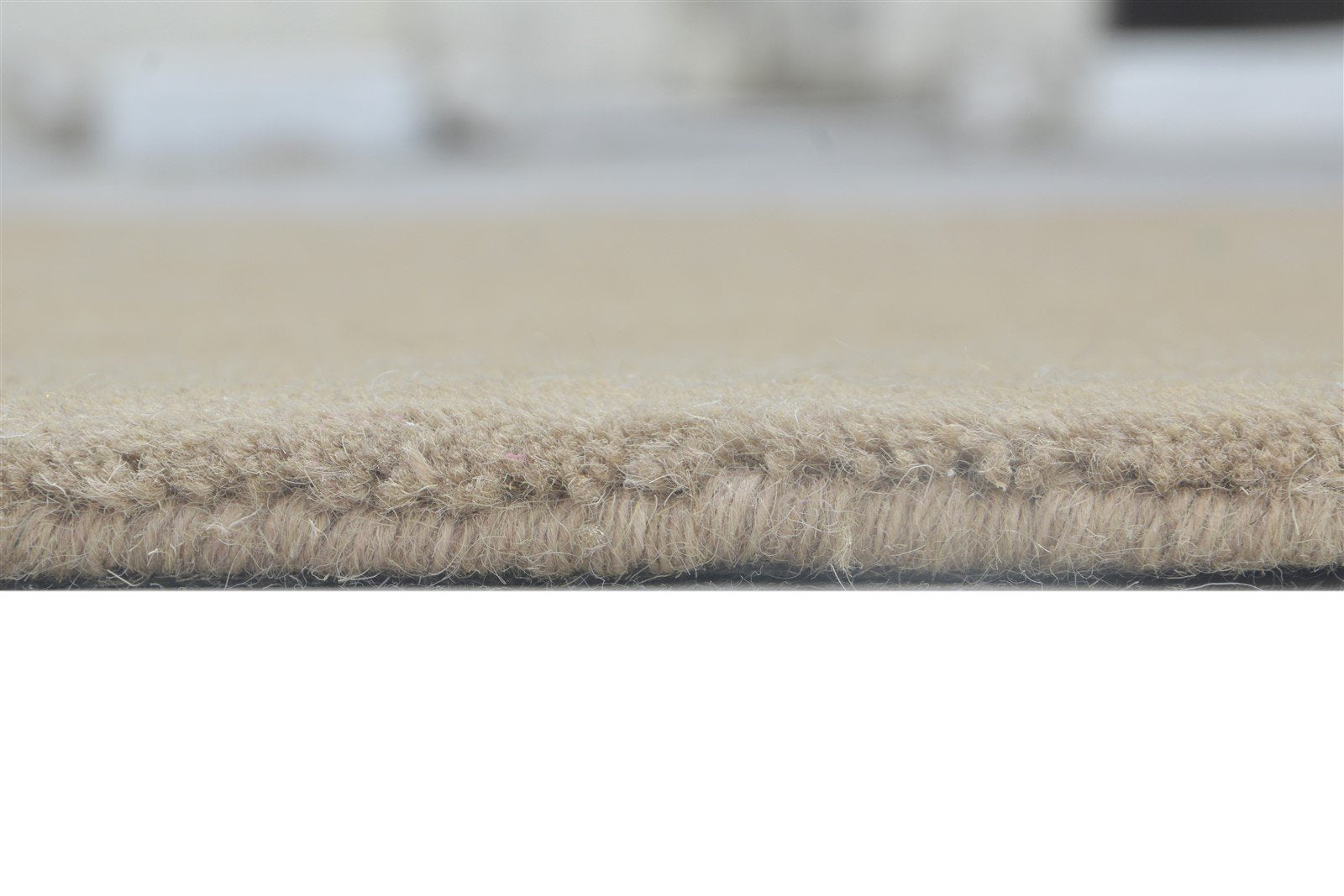 100% Wool Peach Rug 3X5 Modern Hand Tufted Scandinavian Solid Room Size Carpet 7864311644309