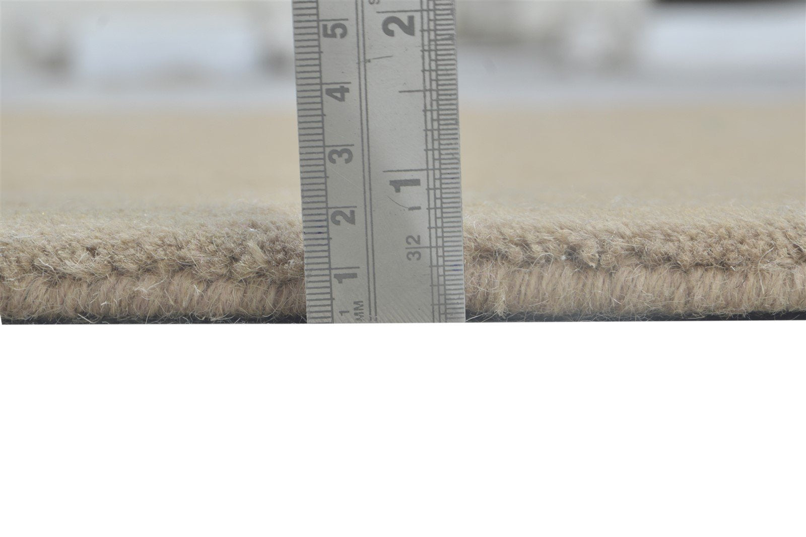 100% Wool Peach Rug 3X5 Modern Hand Tufted Scandinavian Solid Room Size Carpet 7864311644309