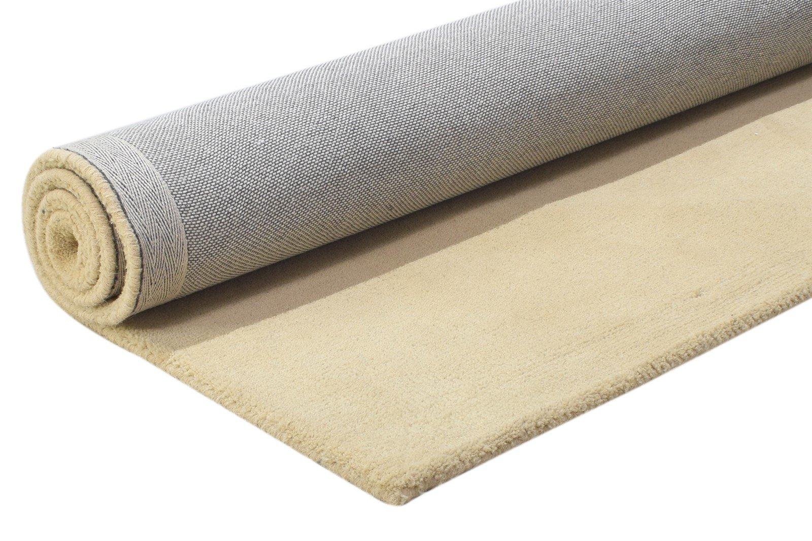 100% Wool Peach Rug 3X5 Modern Hand Tufted Scandinavian Solid Room Size Carpet 7864310071445