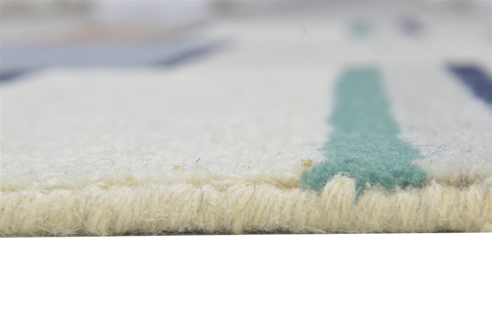 Amii 100% Wool Peach Rug 5X8 Modern Hand Tufted Scandinavian Striped 7864270323861