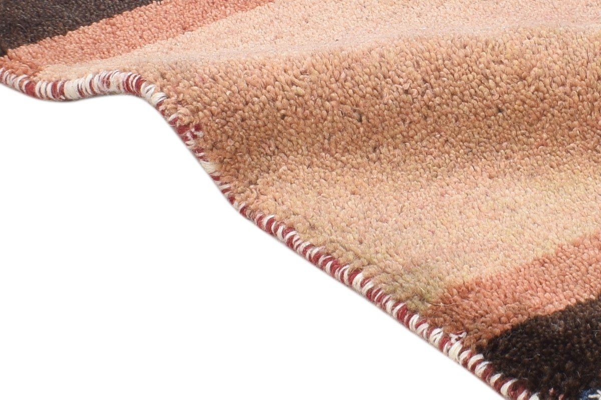 100% Wool Pink Rug 1' X 2' Tribal Hand Knotted Gabbeh Southwestern Small Carpet 7864499339413