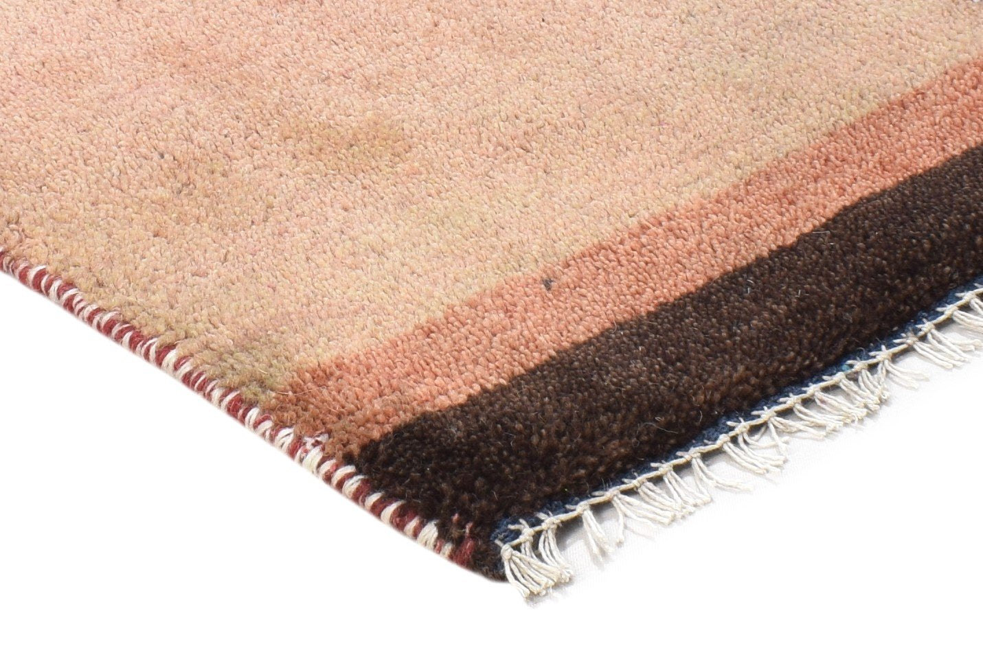 100% Wool Pink Rug 1' X 2' Tribal Hand Knotted Gabbeh Southwestern Small Carpet 7864499339413