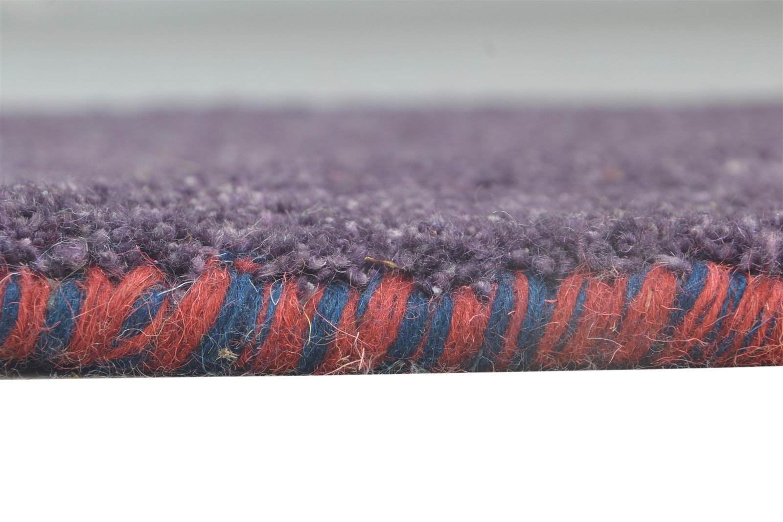 100% Wool Purple Rug 1X2 Tribal Hand Knotted Gabbeh Southwestern Small Carpet 7864508874901