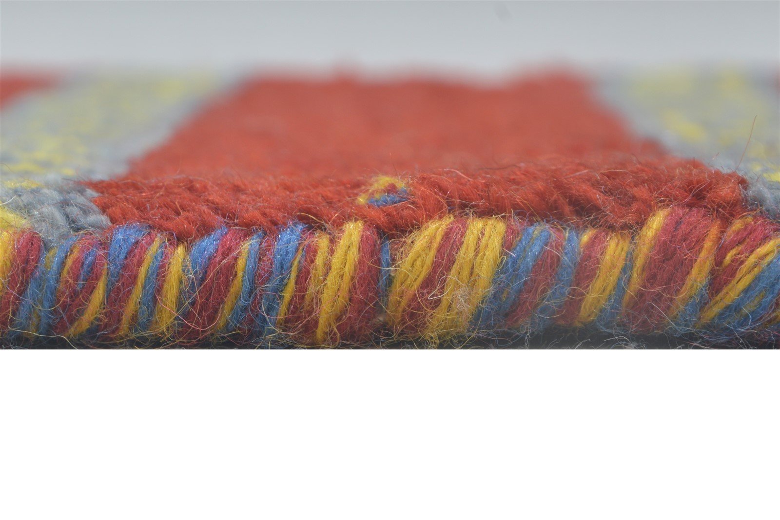 100% Wool Red Rug 1' X 2' Persian Hand Knotted Gabbeh Southwestern Small Carpet 7864203444373