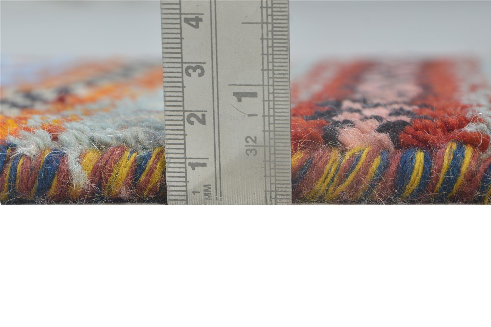100% Wool Red Rug 1' X 2' Tribal Hand Knotted Gabbeh Southwestern Small Carpet 7864498978965