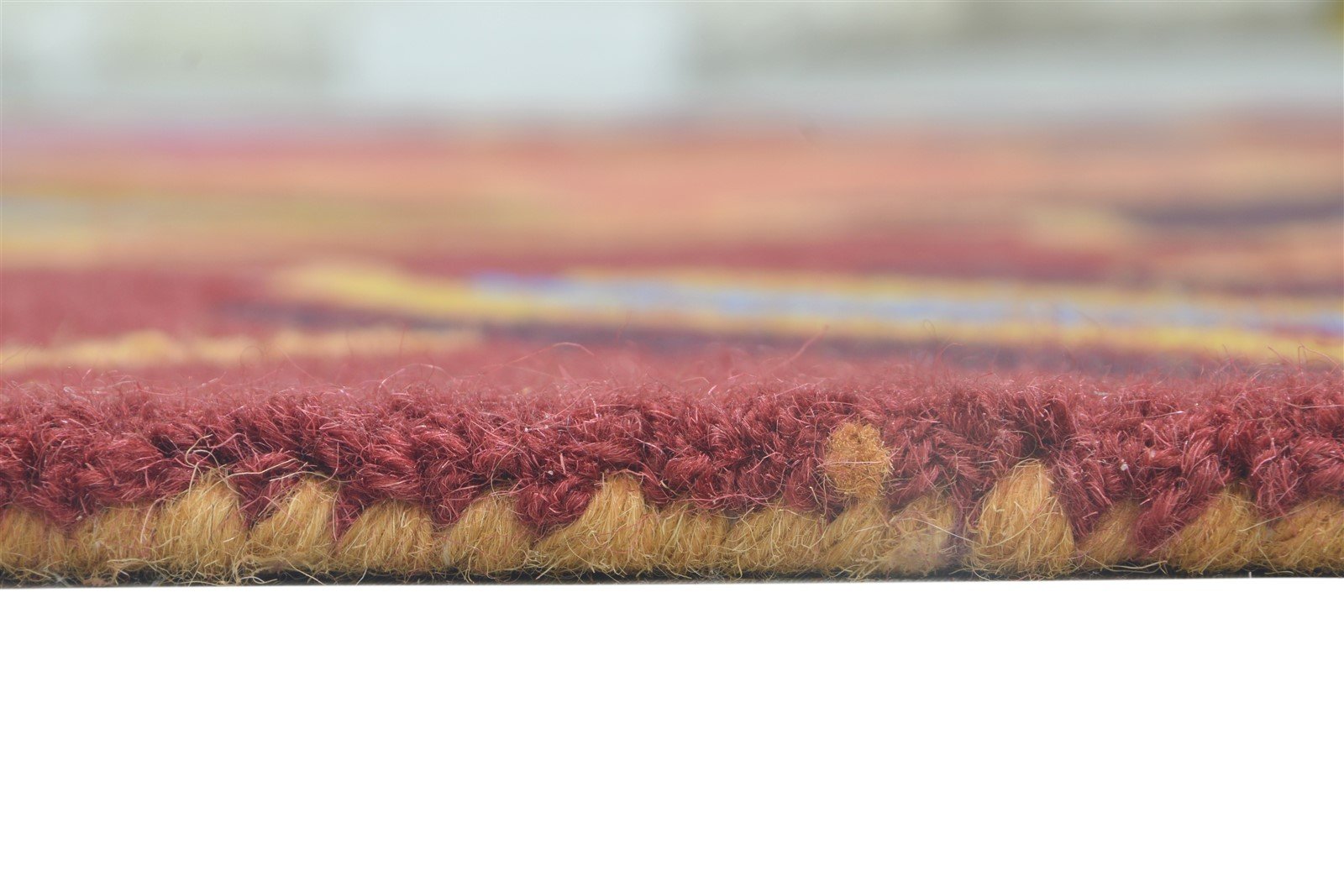 Sonia 100% Wool Red Rug 5' X 8' Modern Tufted Bohemian Abstract 7864490655893