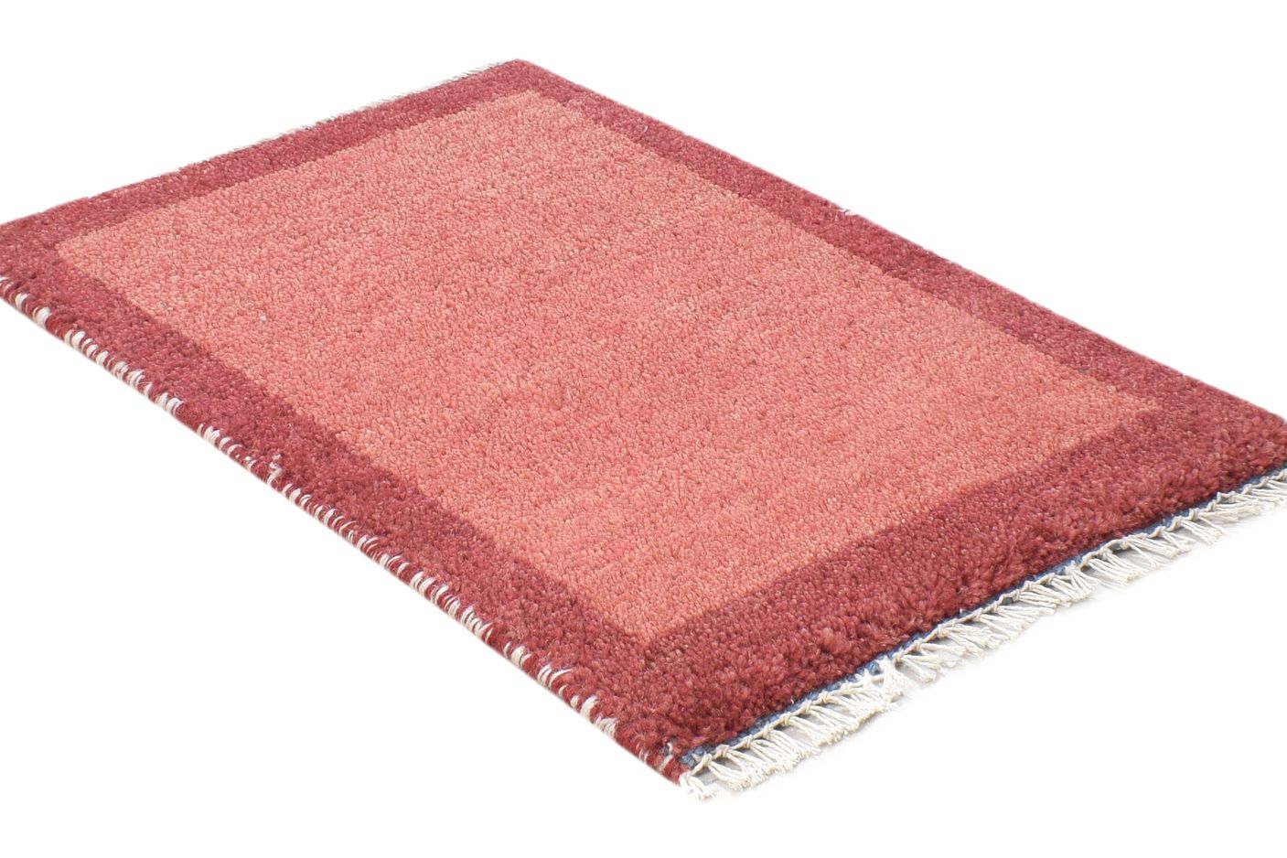 100% Wool Rust Rug 1' X 2' Tribal Hand Knotted Gabbeh Southwestern Small Carpet 7864499208341