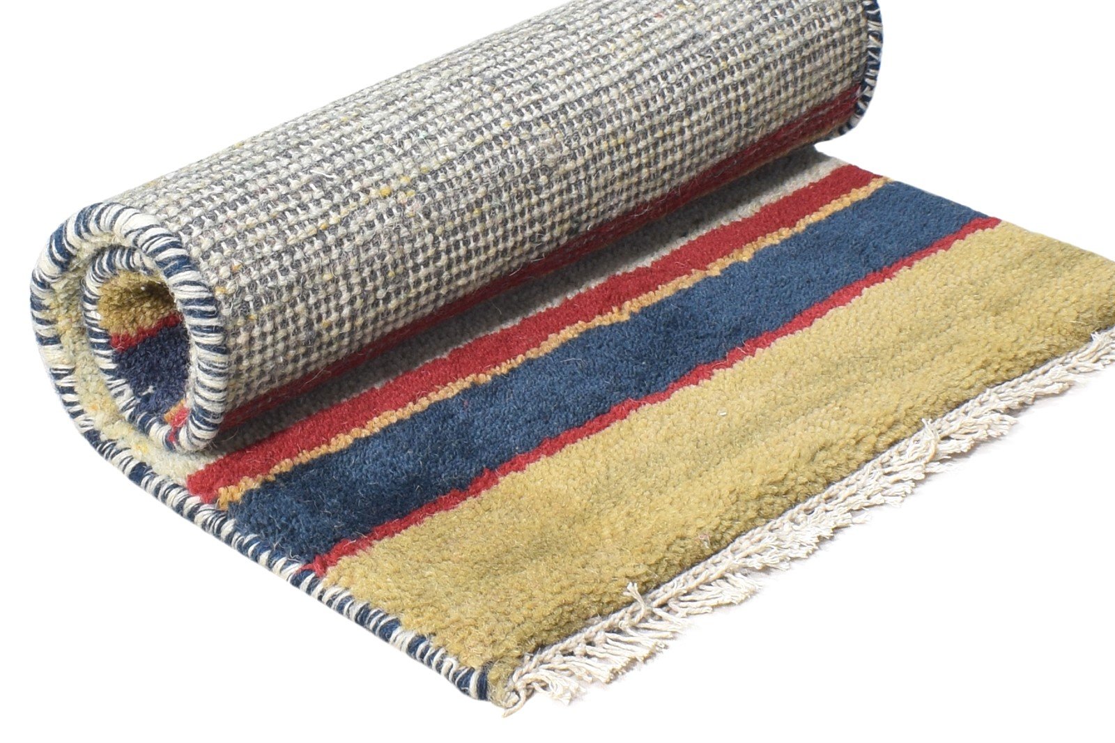 100% Wool Sage Rug 1' X 2' Tribal Hand Knotted Gabbeh Southwestern Small Carpet 7864509792405