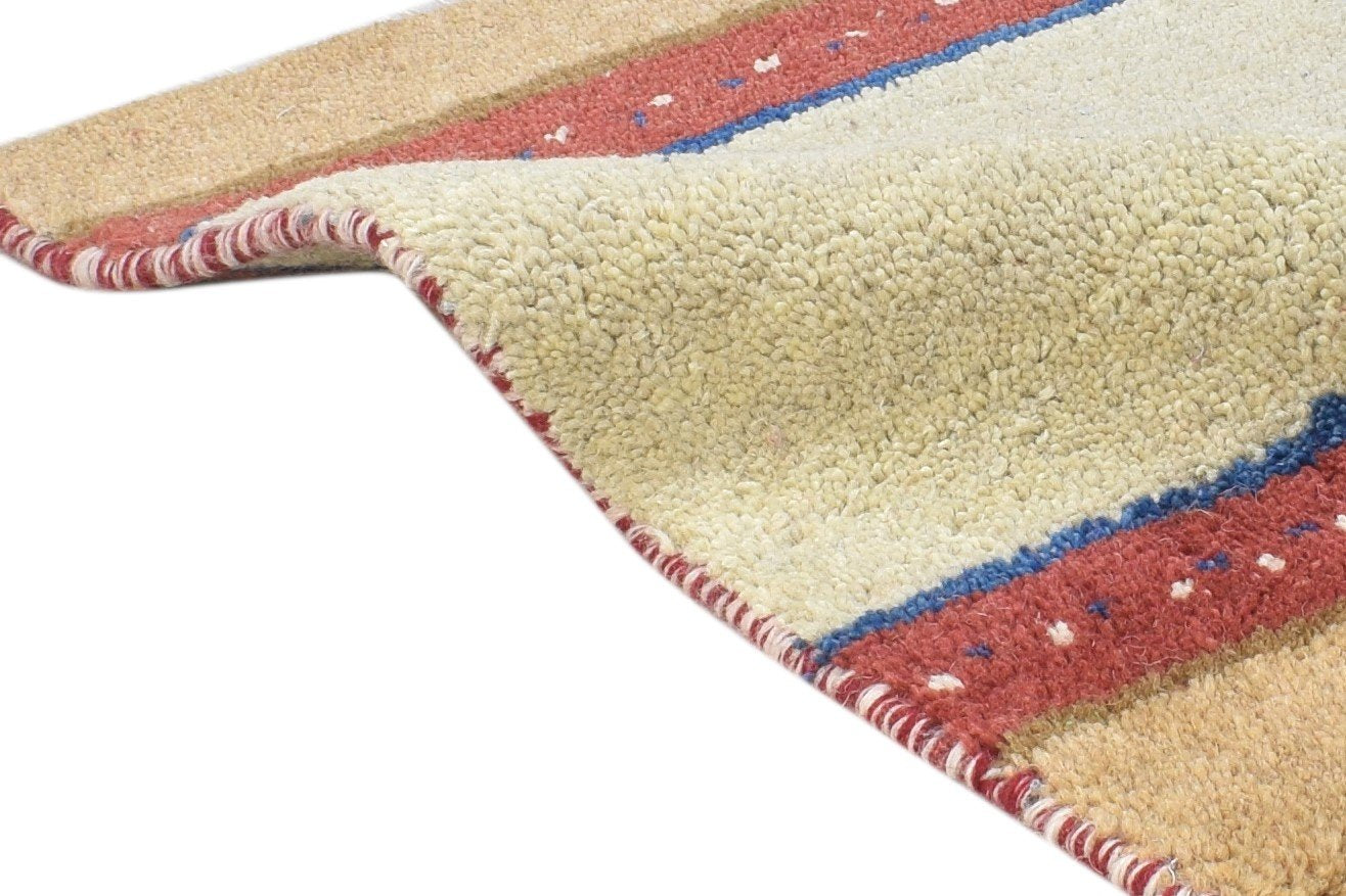 100% Wool Sage Rug 1' X 2' Tribal Hand Knotted Gabbeh Southwestern Small Carpet 7864500650133