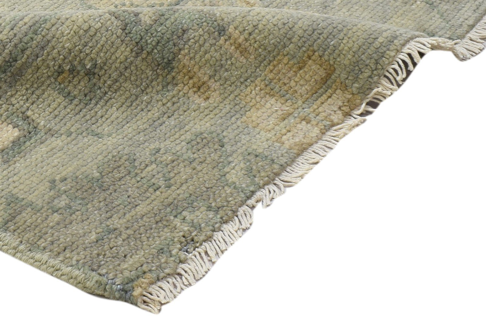 100% Wool Sage Rug 2' X 2' Persian Hand Knotted Oushak Oriental Small Square 7864087543957