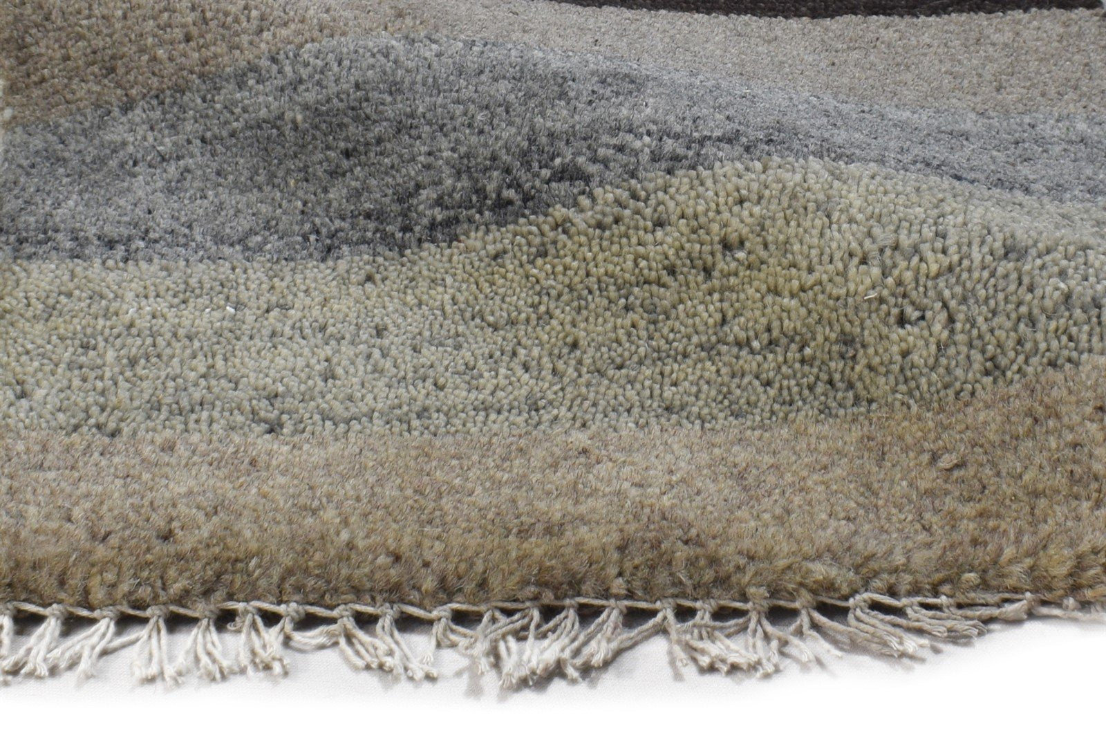 100% Wool Sand Rug 1' X 2' Tribal Hand Knotted Gabbeh Southwestern Small Carpet 7864499568789