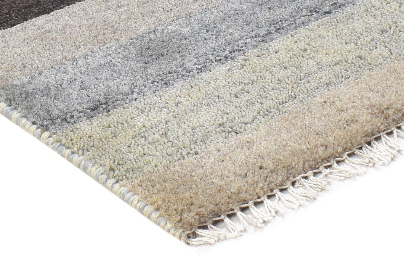 100% Wool Sand Rug 1' X 2' Tribal Hand Knotted Gabbeh Southwestern Small Carpet 7864499568789