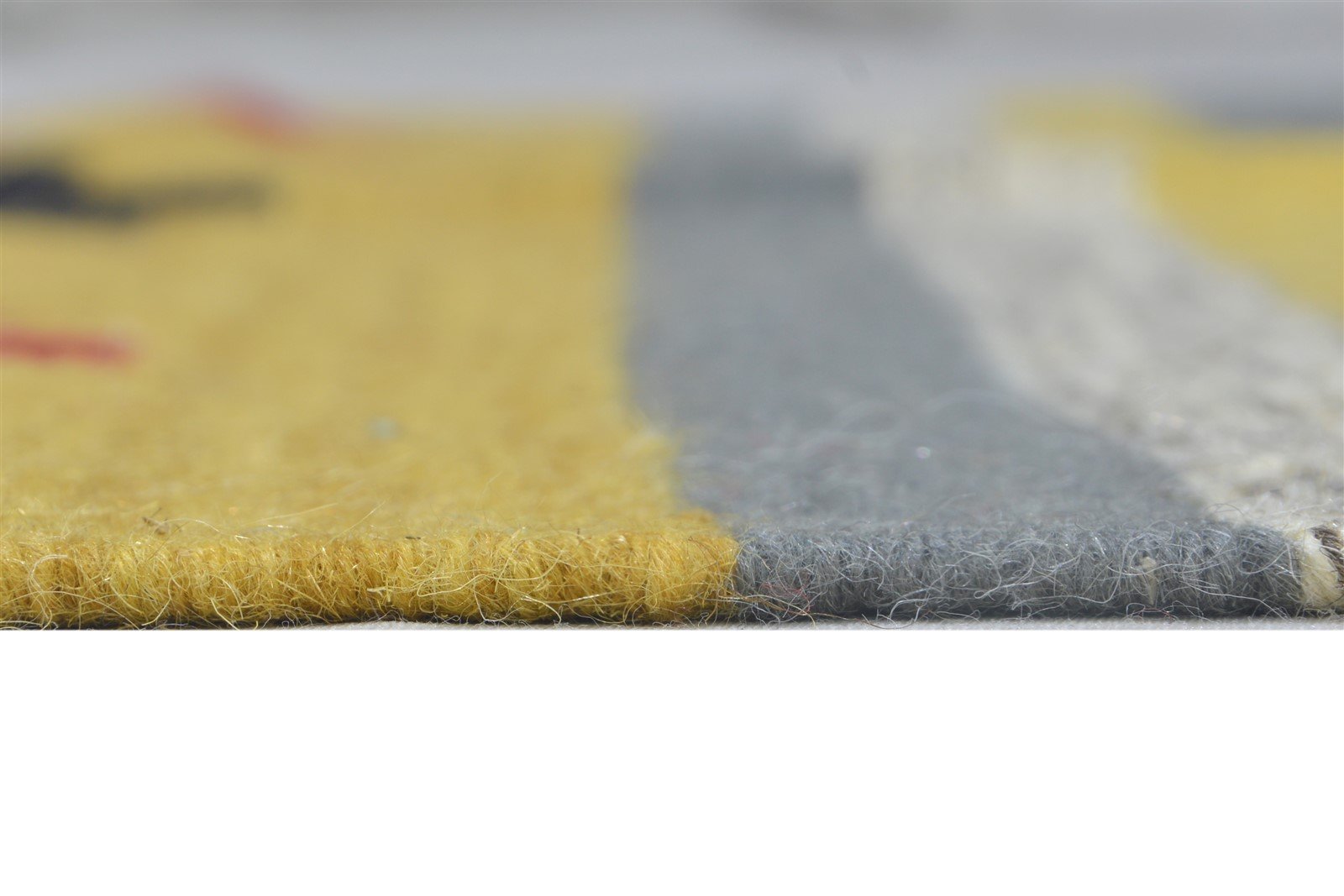 100% Wool Yellow Rug 3' X 6' Persien Dhurrie Oriental Tribal Room Size Carpet 7864348246165
