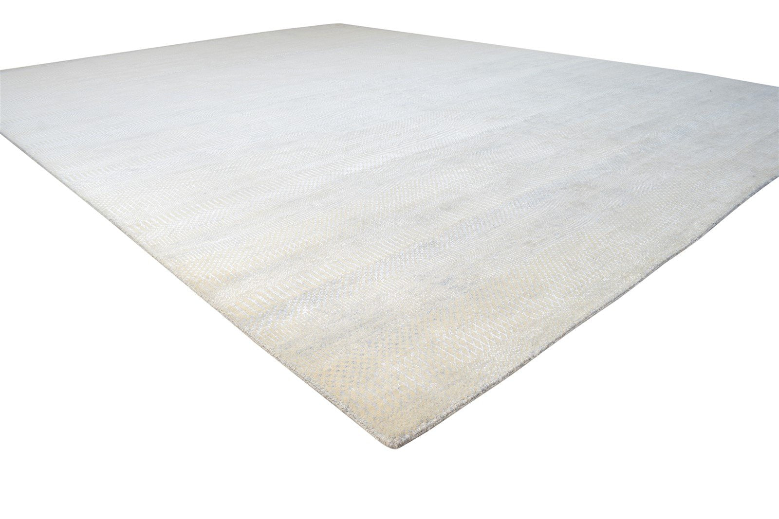 10X13 Rug Wool Beige Modern Hand Knotted Agra Grass Trellis Extra Large Carpet 7865146179733