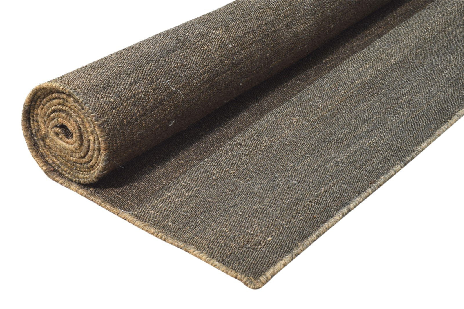 10X14 Rug Jute Dark Grey Modern Hand Woven Scandinavian Solid Extra Large Carpet 7864806113429