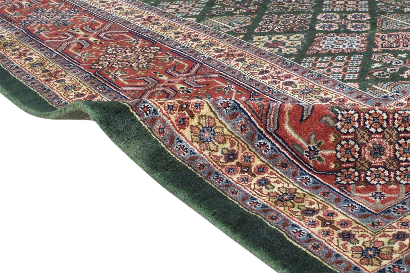10X14 Rug Wool Green Persian Hand Knotted Bokhara Oriental Extra Large Carpet 7864654594197