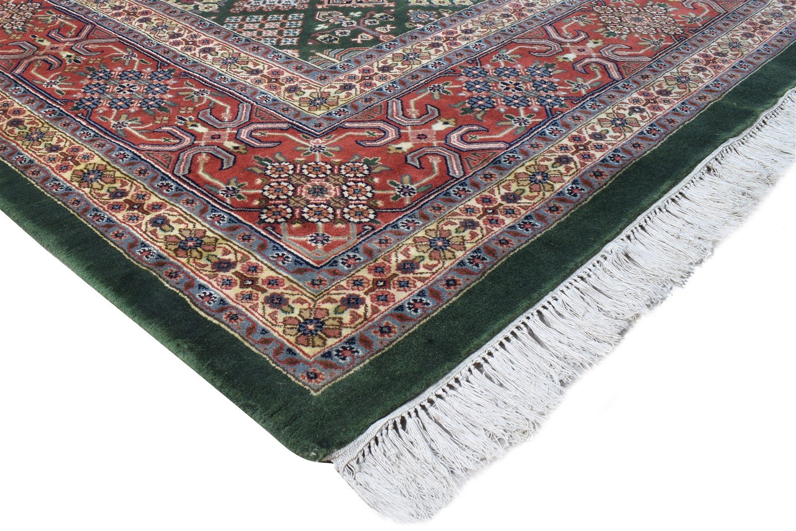 10X14 Rug Wool Green Persian Hand Knotted Bokhara Oriental Extra Large Carpet 7864654594197