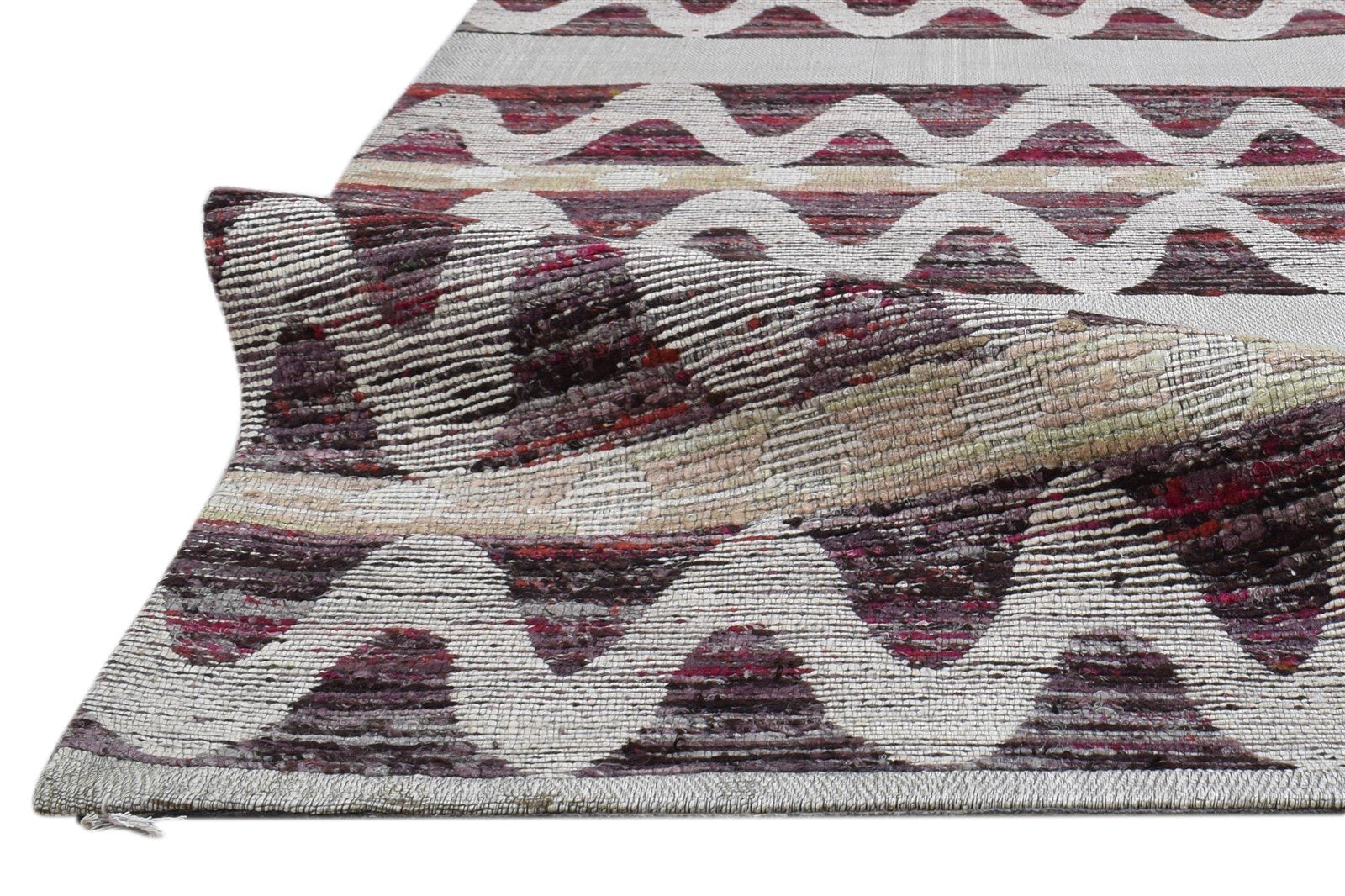 Jacquard Loom Grey Silk Rug 5' X 8' Modern French Chevron Room Size Carpet Area Rug