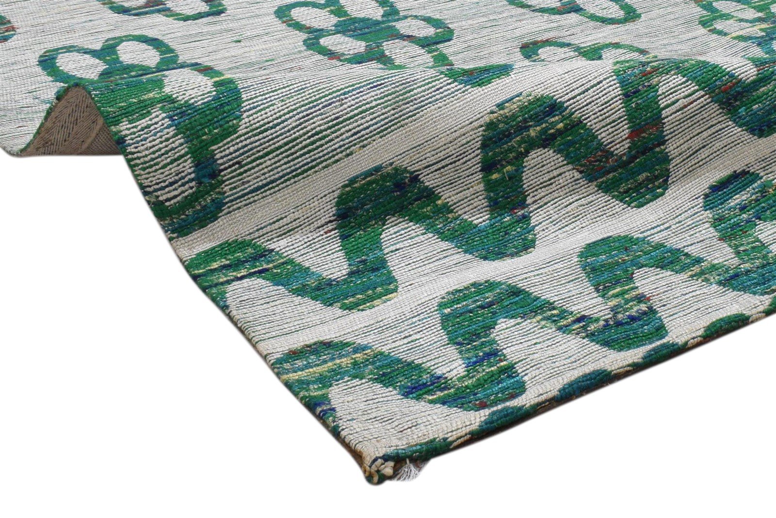5' X 8' Rug Silk Grey Modern Jacquard Loom Scandinavian Floral Room Size Carpet Area Rug