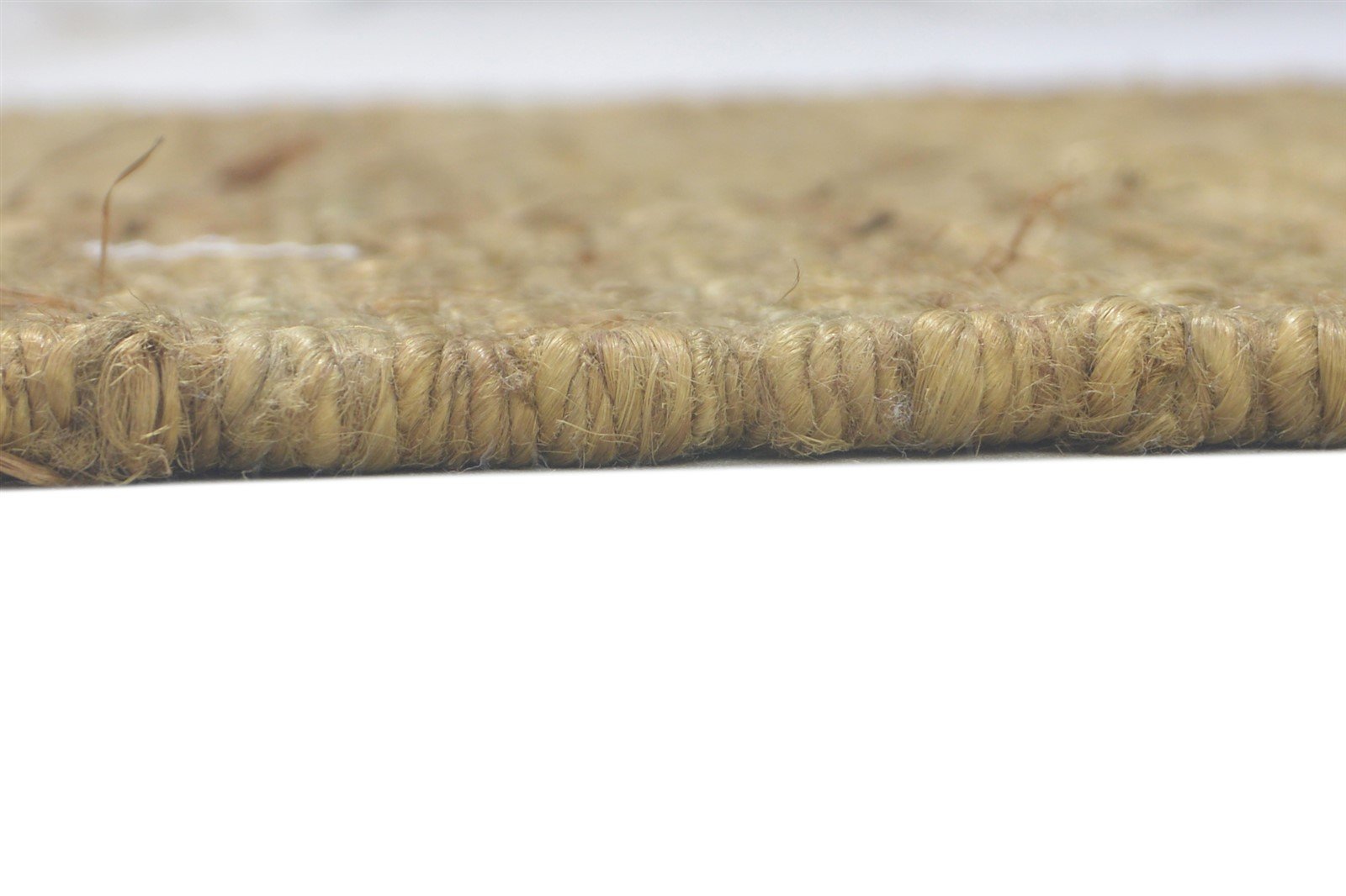 Jute Beige Rug 2' X 3' Modern Hand Knotted Scandinavian Solid Small Carpet Area Rug
