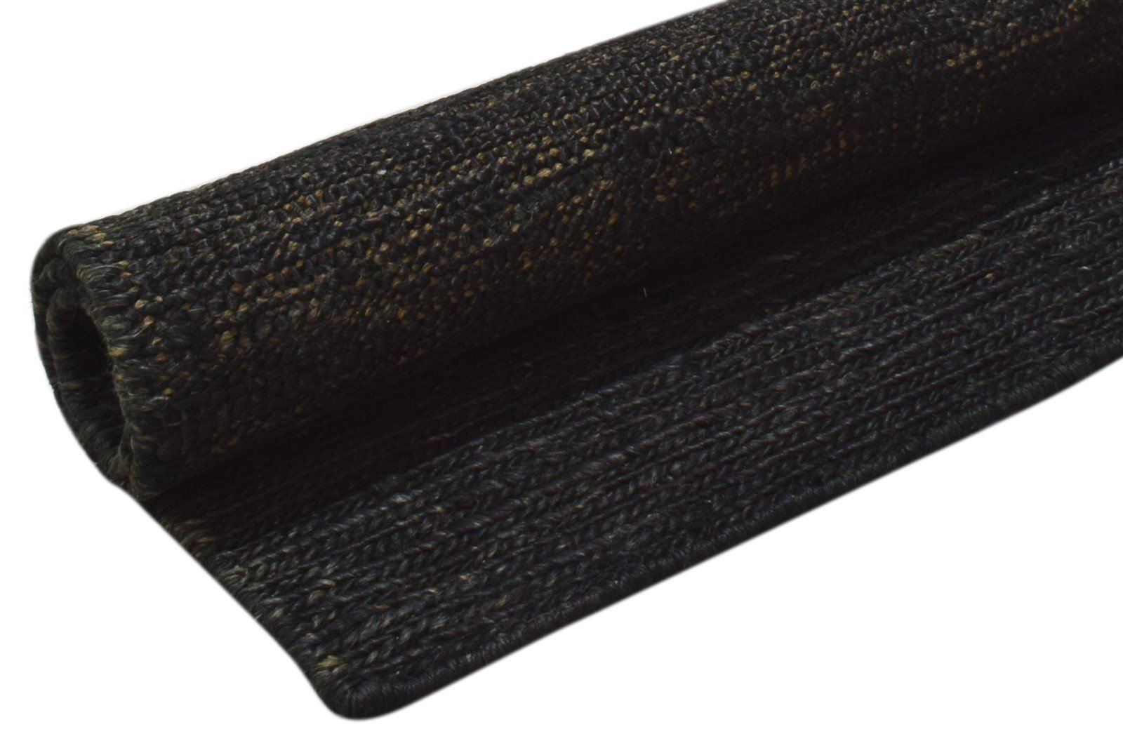 2' X 3' Rug Jute Charcoal Modern Hand Knotted Scandinavian Solid Small Carpet Area Rug