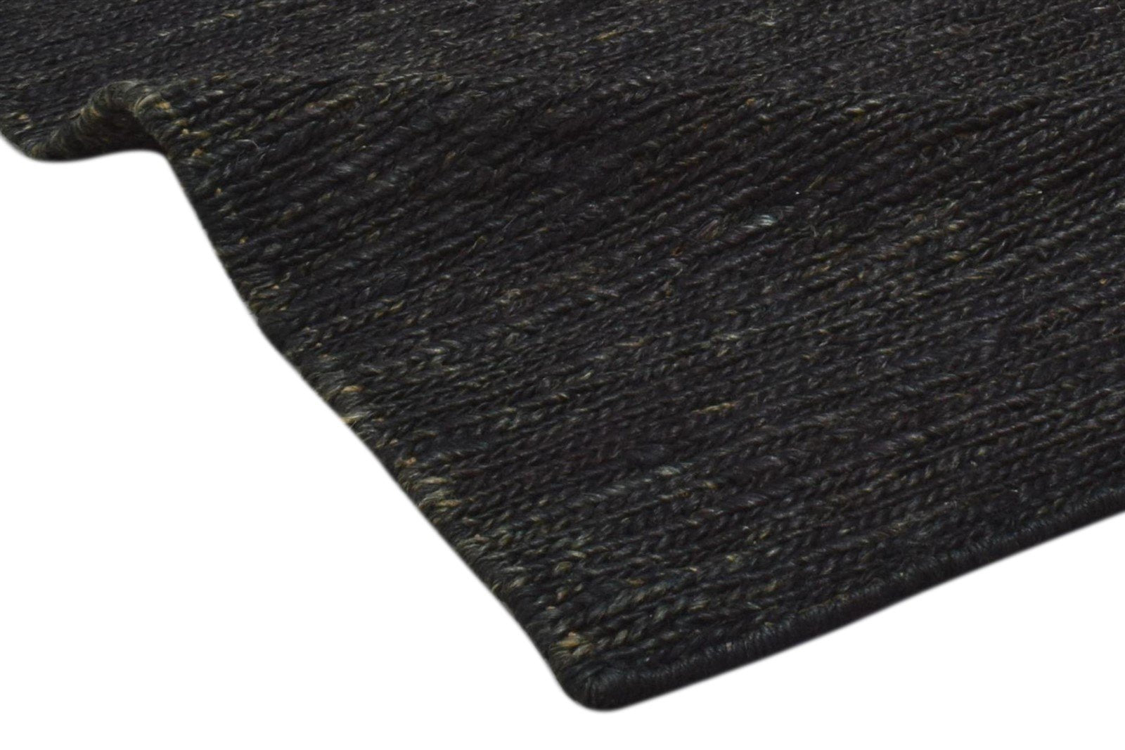 2' X 3' Rug Jute Charcoal Modern Hand Knotted Scandinavian Solid Small Carpet Area Rug