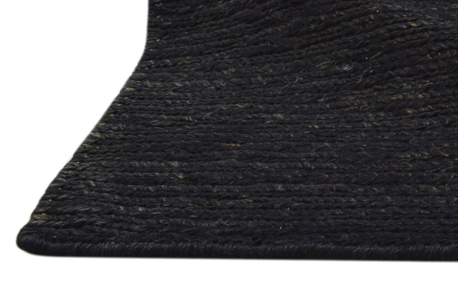 2' X 3' Rug Jute Charcoal Modern Hand Knotted Scandinavian Solid Small Carpet Area Rug