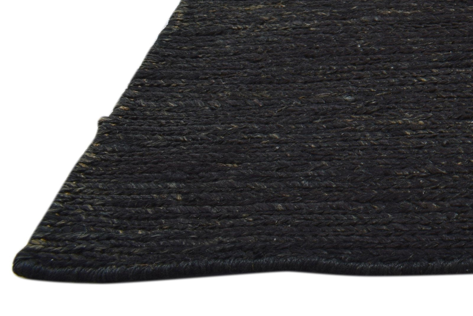 2' X 3' Rug Jute Charcoal Modern Hand Knotted Scandinavian Solid Small Carpet Area Rug