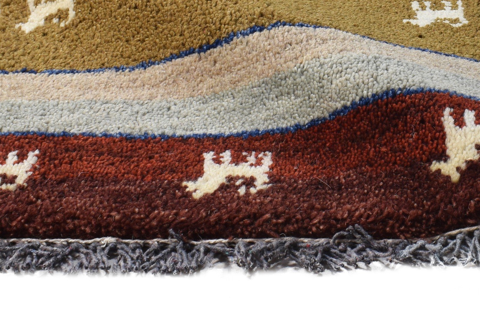 Mallissa 1X2 Rug Wool Multi Color Persian Hand Knotted Southwestern Tribal 7865182945429
