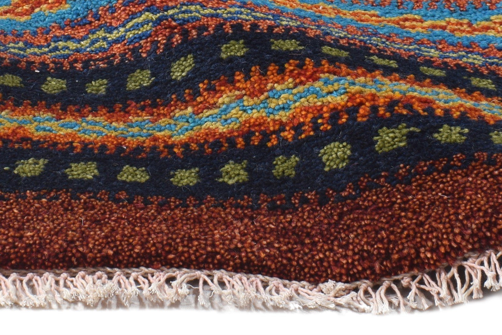 1X2 Rug Wool Multi Color Southwestern Hand Knotted American Tribal Small Carpet 7865057443989