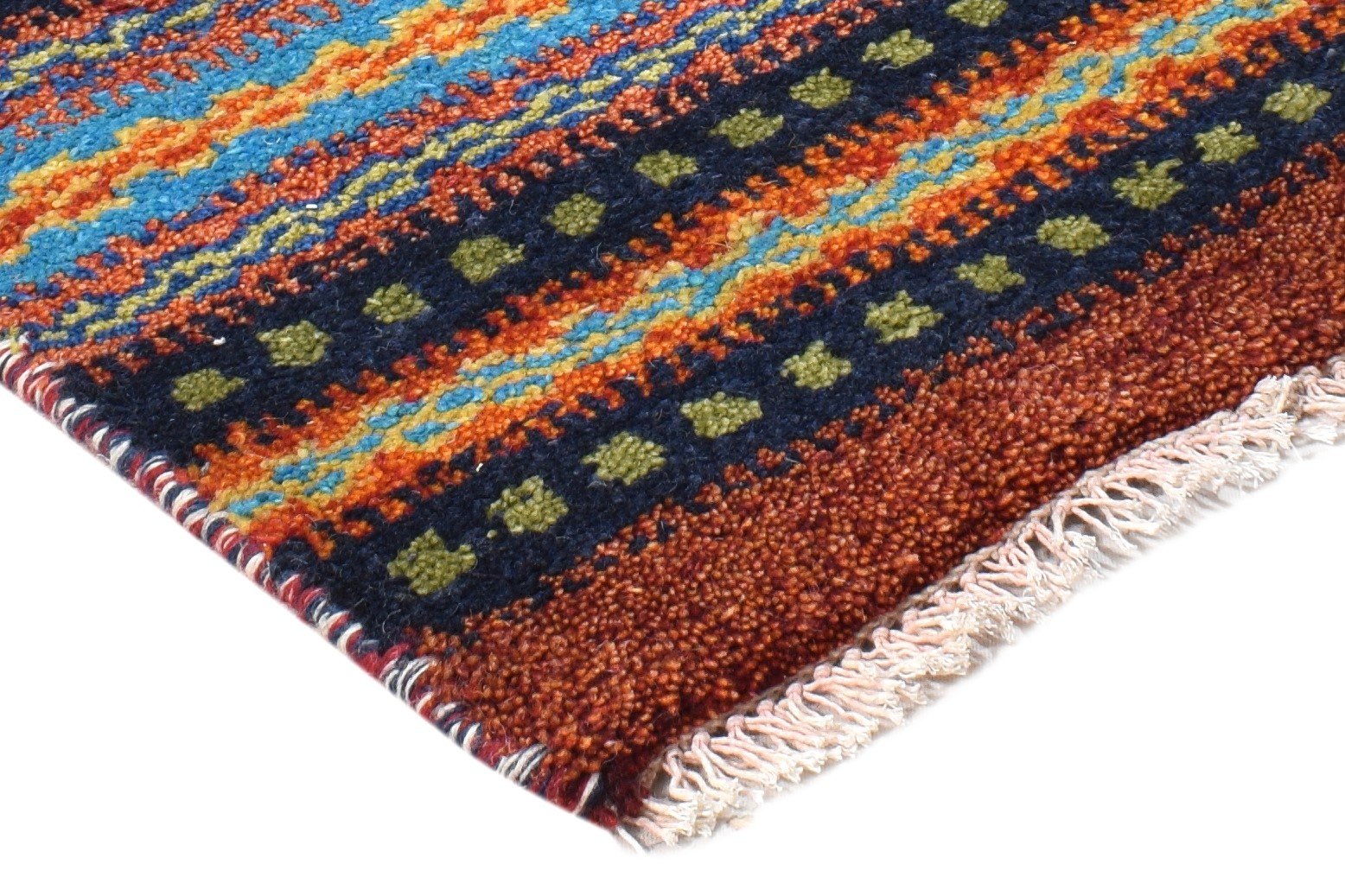 1X2 Rug Wool Multi Color Southwestern Hand Knotted American Tribal Small Carpet 7865057443989