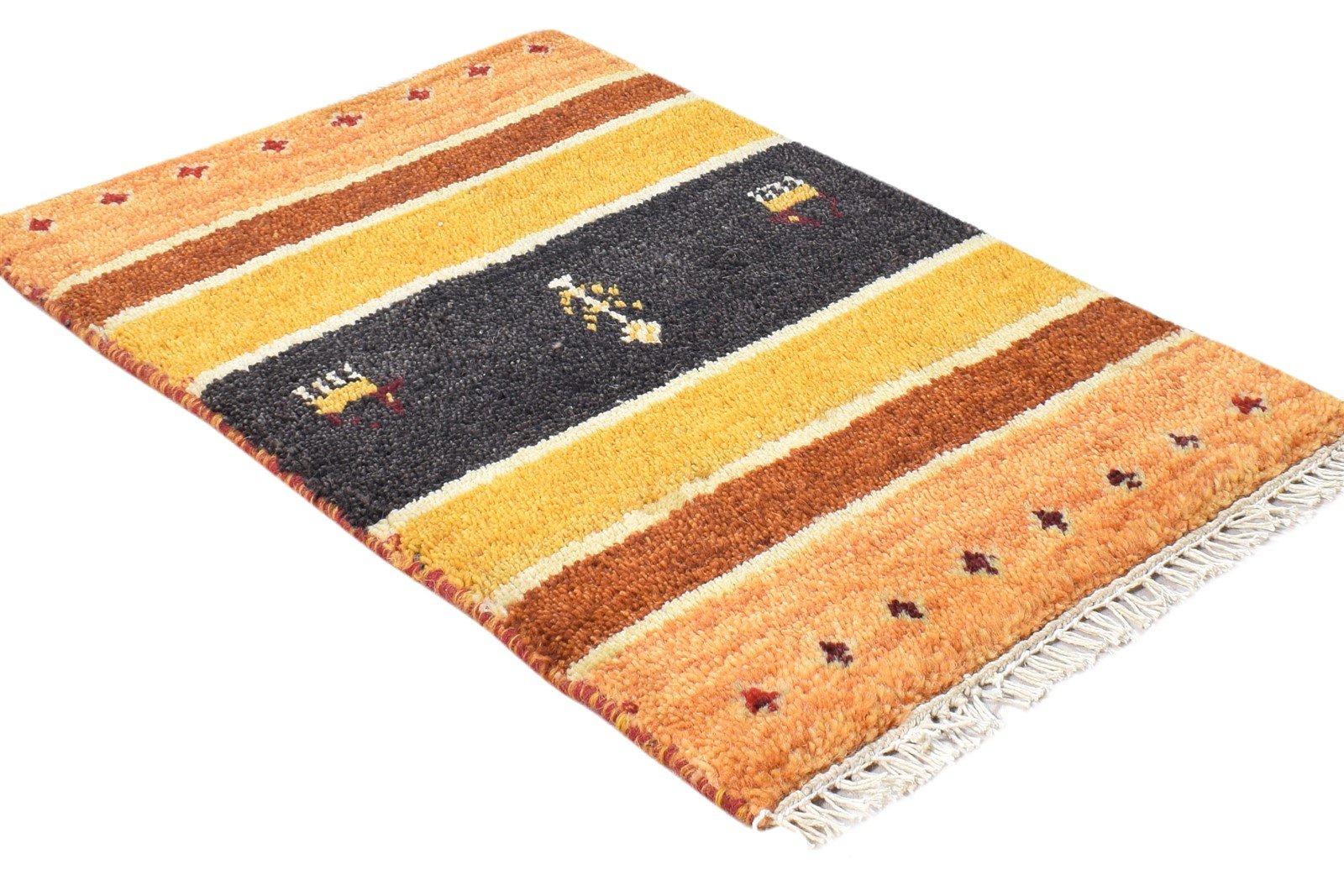 Aggy 1X2 Rug Wool Multi Color Southwestern Hand Knotted American Tribal 7865088639125