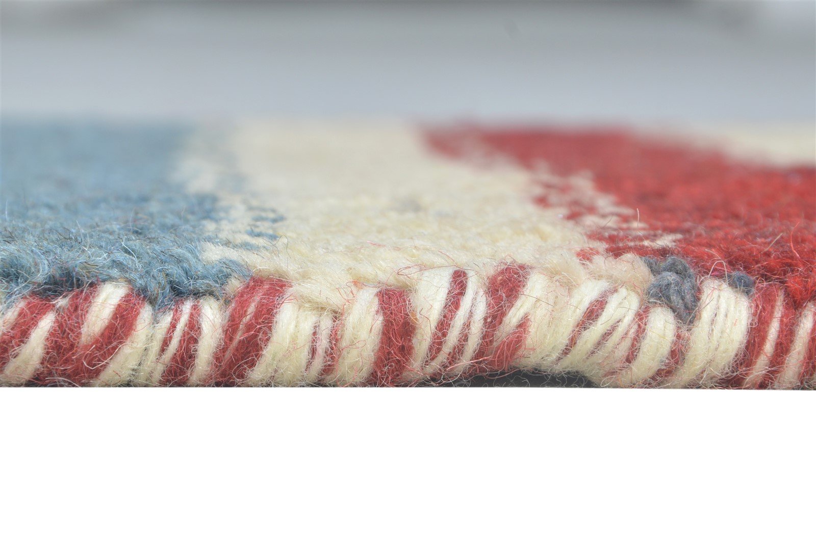 1X2 Rug Wool Multi Color Southwestern Hand Knotted Gabbeh Striped Small Carpet 7865059704981