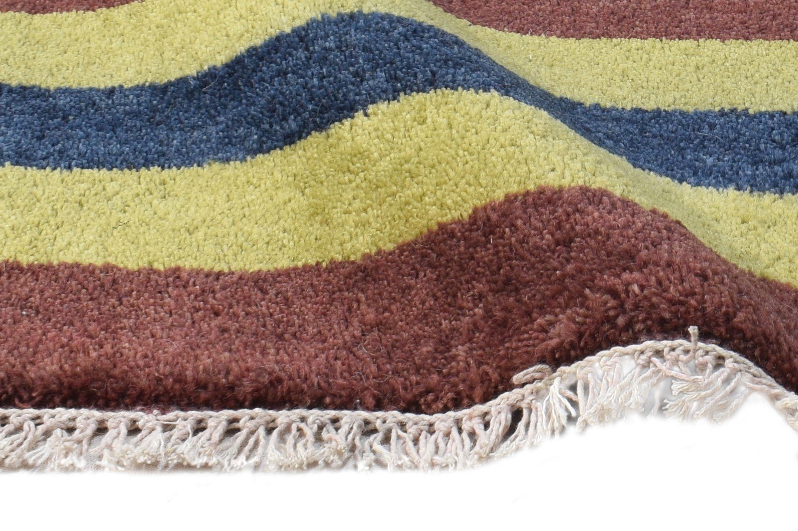 1X2 Rug Wool Multi Color Southwestern Hand Knotted Gabbeh Tribal Small Carpet 7865091653781