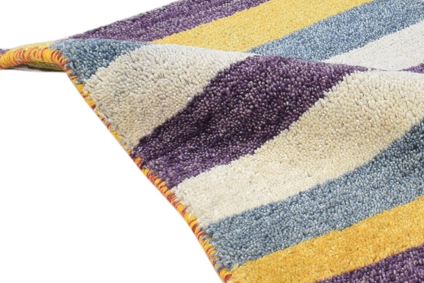 1X2 Rug Wool Multi Color Southwestern Hand Knotted Gabbeh Tribal Small Carpet 7865098961045