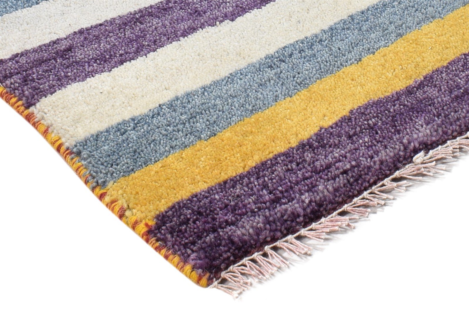 1X2 Rug Wool Multi Color Southwestern Hand Knotted Gabbeh Tribal Small Carpet 7865098961045