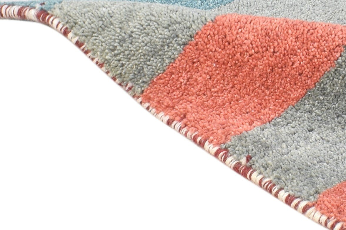 Audrye 1X2 Rug Wool Multi Color Tribal Hand Knotted Gabbeh Southwestern 7864504025237
