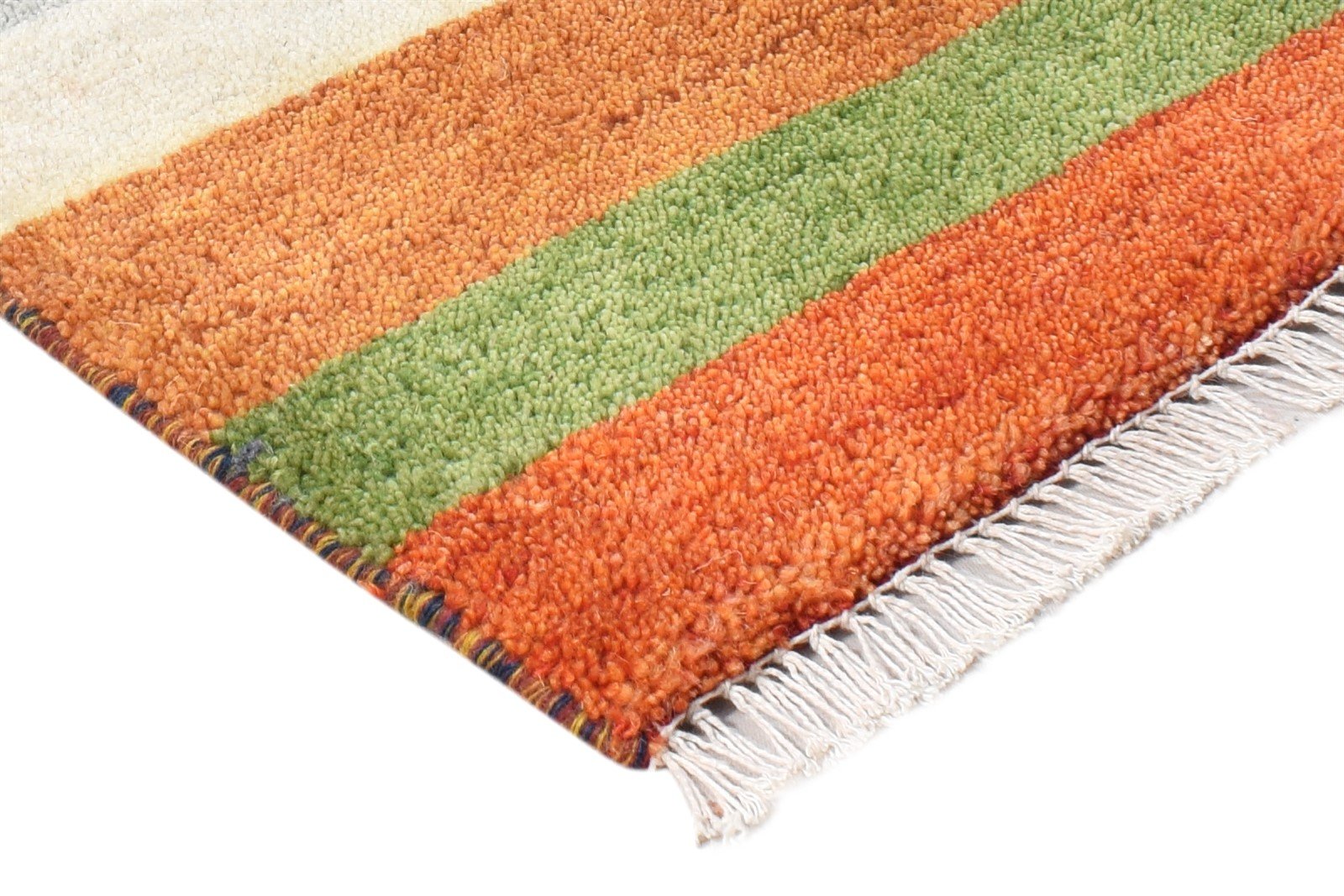 Robinia 1X2 Rug Wool Multi Color Tribal Hand Knotted Southwestern Striped 7865184485525