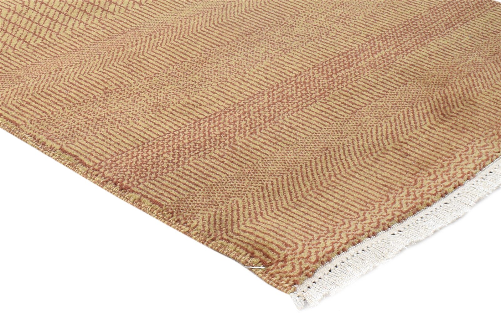 2'6 X 15' Rug Wool Rust Modern Hand Knotted Agra Grass Trellis Small Runner 7865148571797