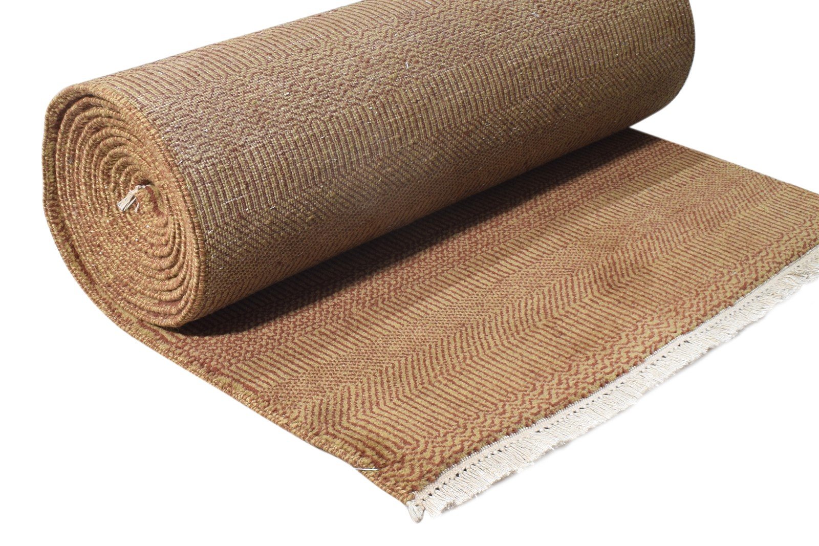 2'6 X 15' Rug Wool Rust Modern Hand Knotted Agra Grass Trellis Small Runner 7865148571797