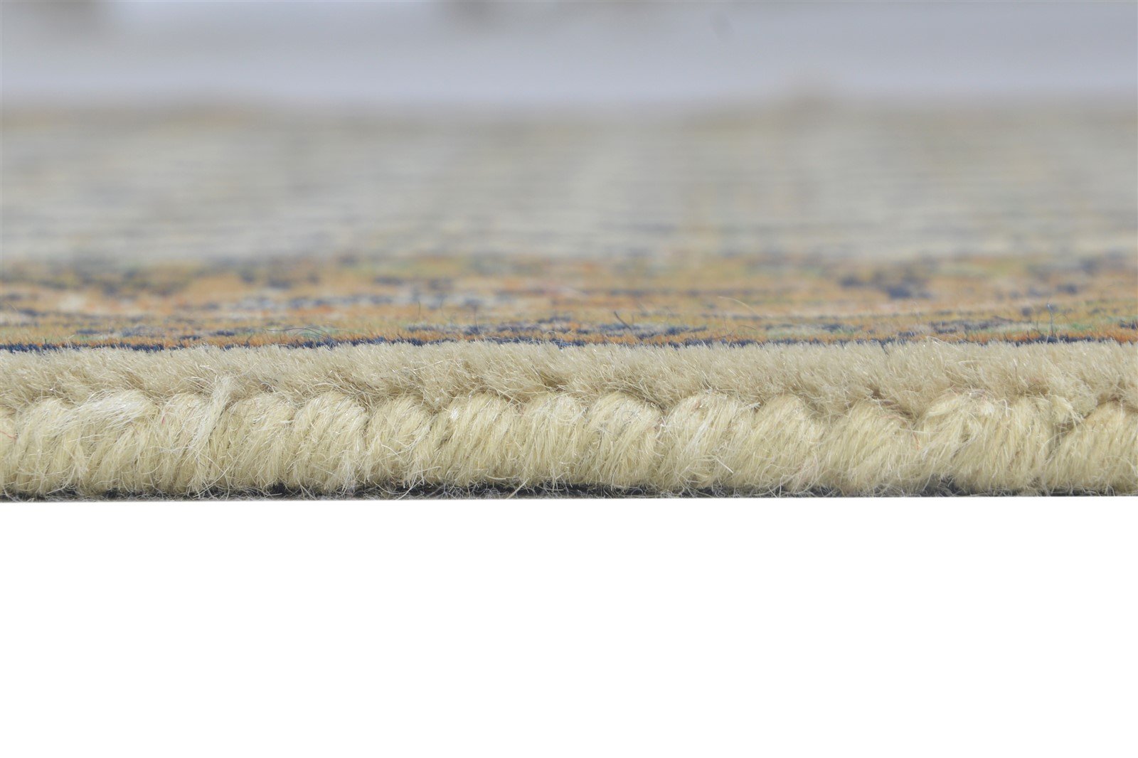 2'6 X 5' Rug Wool Cream Persian Hand Knotted Mir Oriental Small Carpet 7864957501589