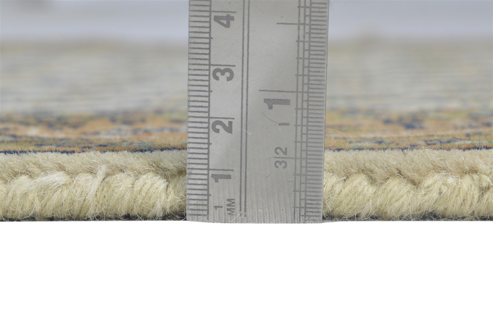 2'6 X 5' Rug Wool Cream Persian Hand Knotted Mir Oriental Small Carpet 7864957501589