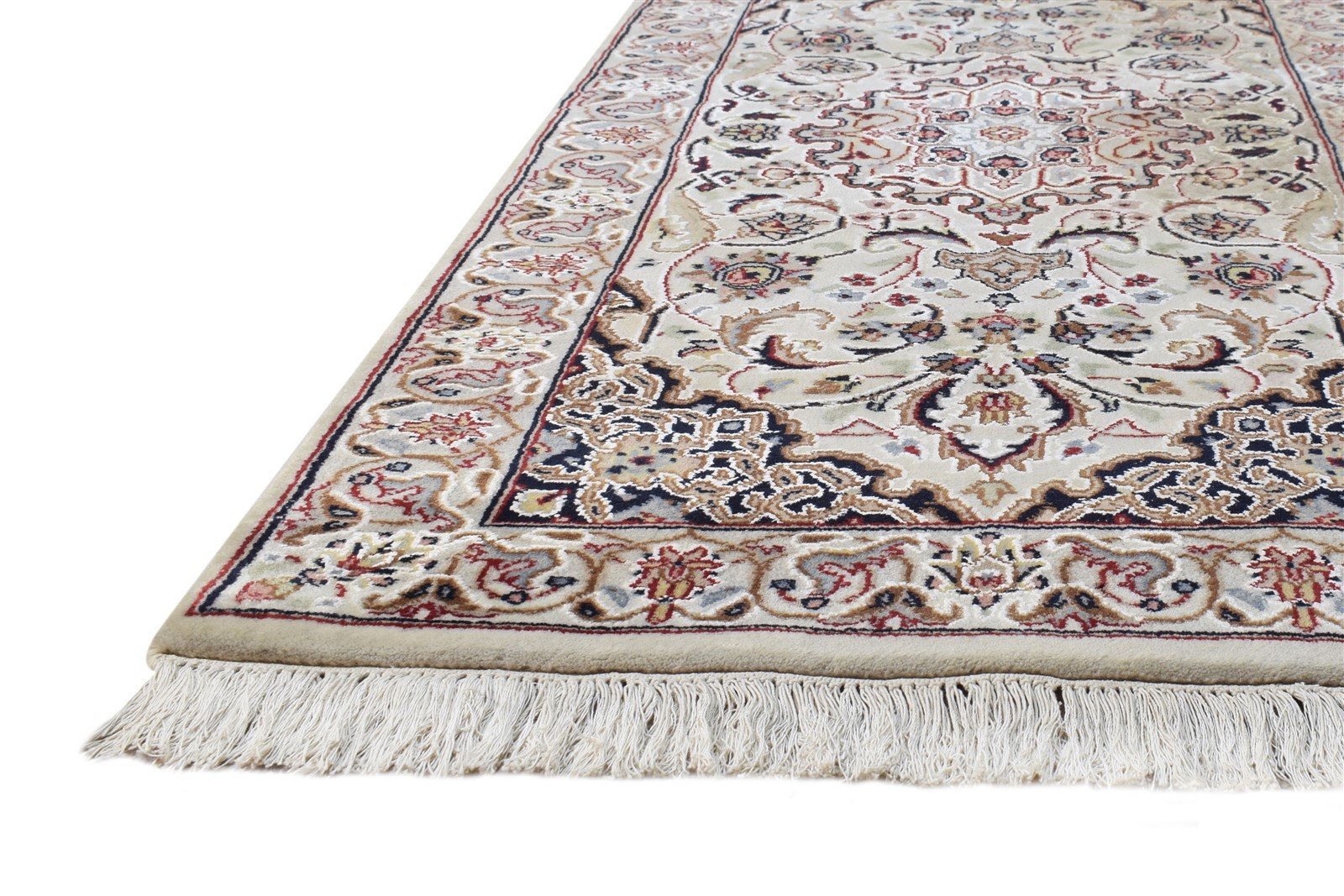 Helsa 2'6 X 5' Rug Wool Cream Persian Hand Knotted Nain Oriental 7864678383765