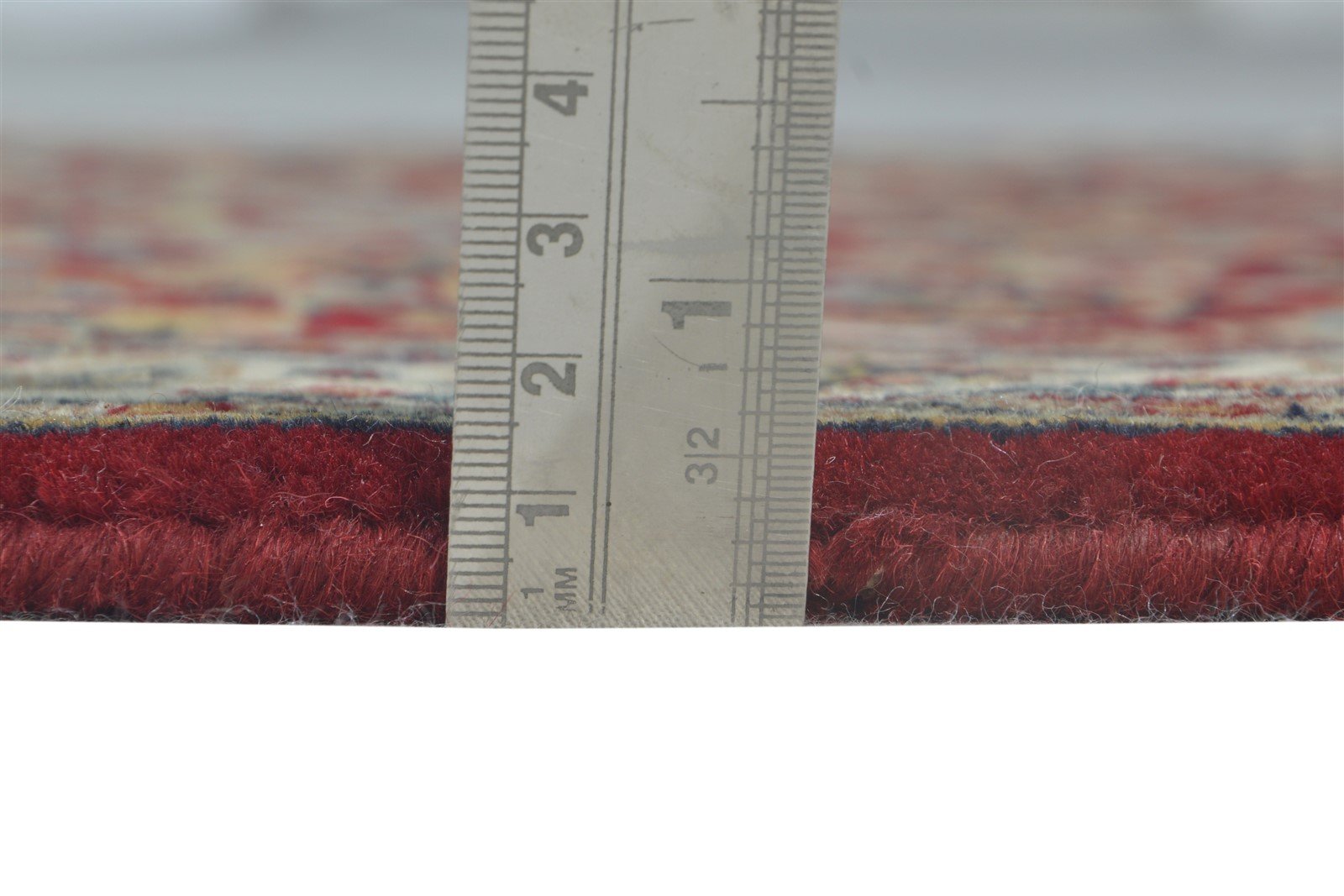 2'6 X 5' Rug Wool Red Persian Hand Knotted Nain Oriental Small Carpet 7864678973589